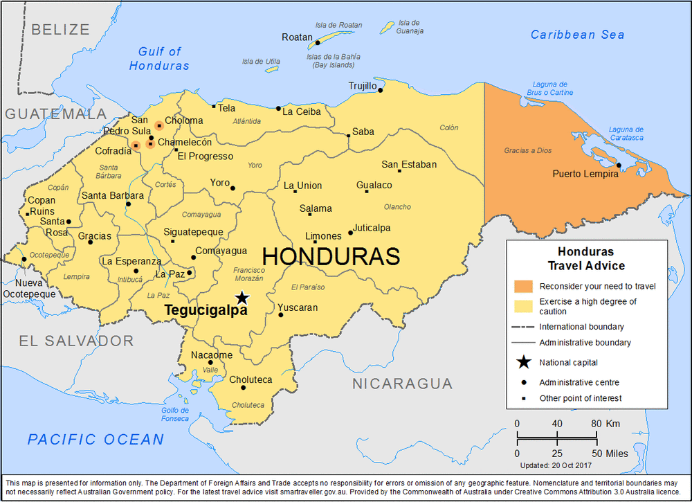 [Update] Bản đồ hành chính đất nước Honduras (Honduras Map) phóng to năm 2022 19