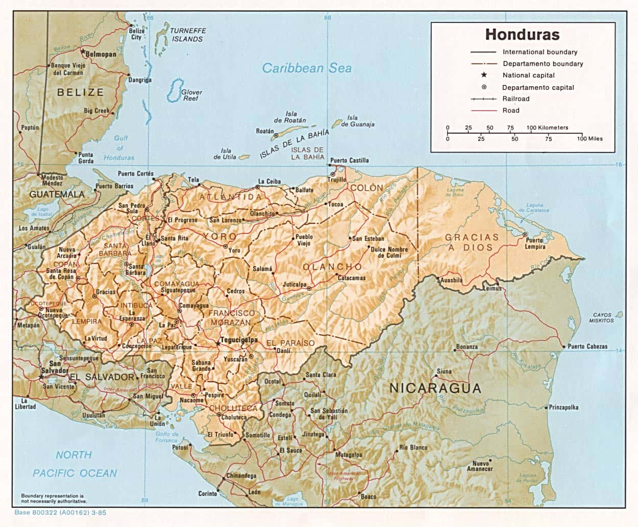 [Update] Bản đồ hành chính đất nước Honduras (Honduras Map) phóng to năm 2022 35