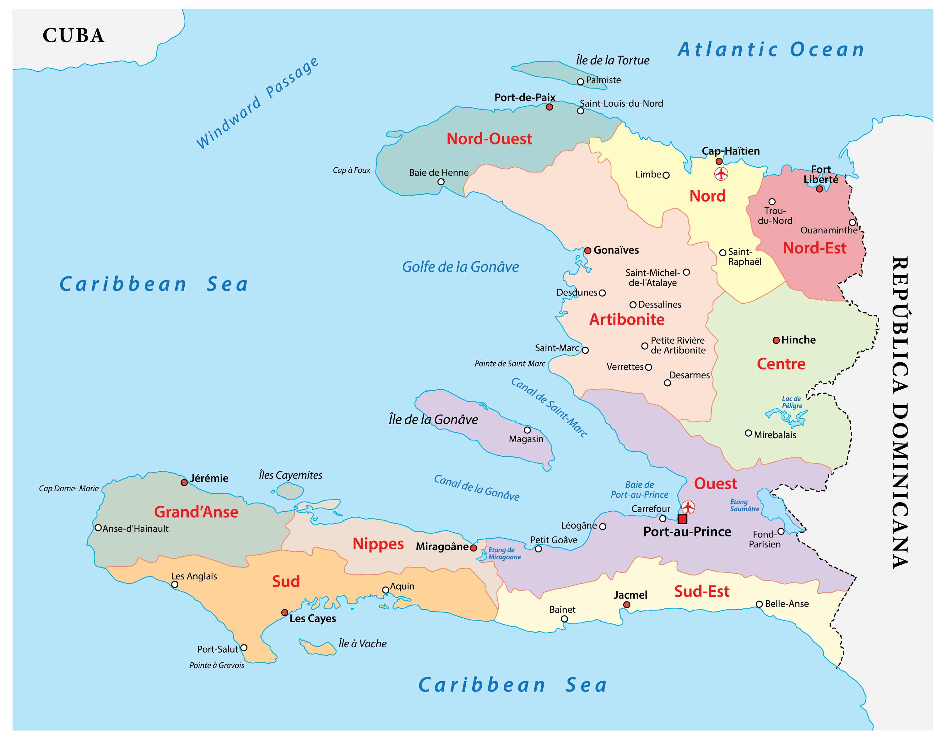 [Update] Bản đồ hành chính đất nước Haiti (Haiti Map) phóng to năm 2022 25