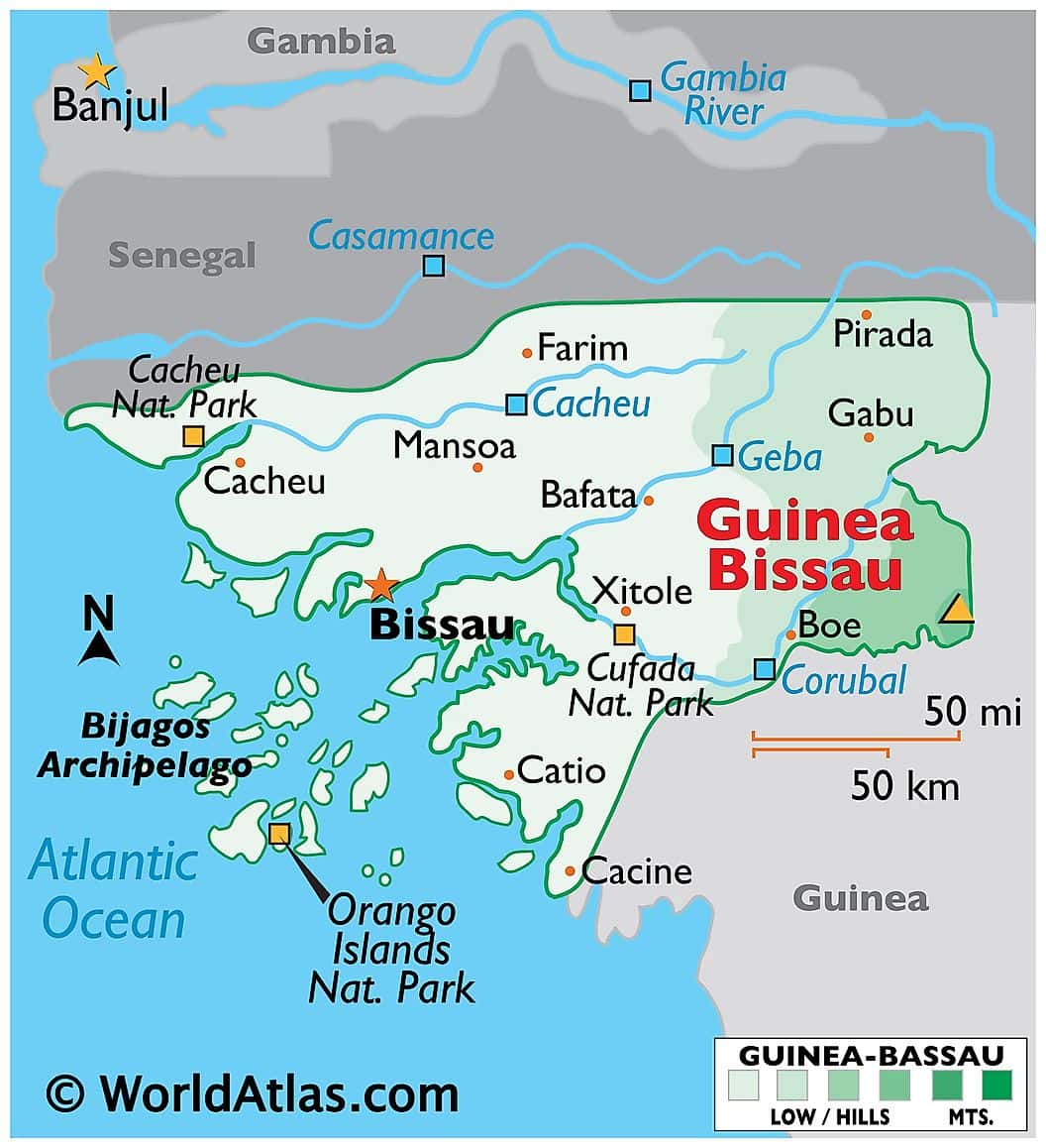 [Update] Bản đồ đất nước Guiné-Bissau (Guinea-Bissau Map) phóng to năm 2022 18