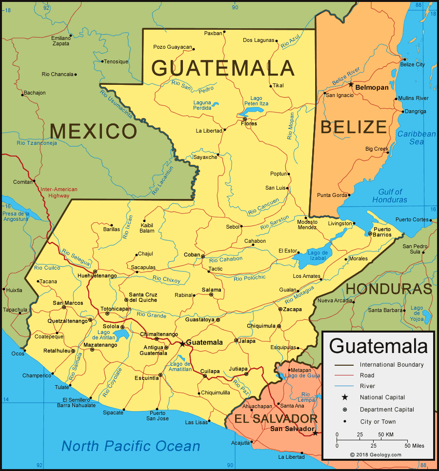 [Update] Bản đồ hành chính đất nước Guatemala (Guatemala Map) phóng to năm 2022 18