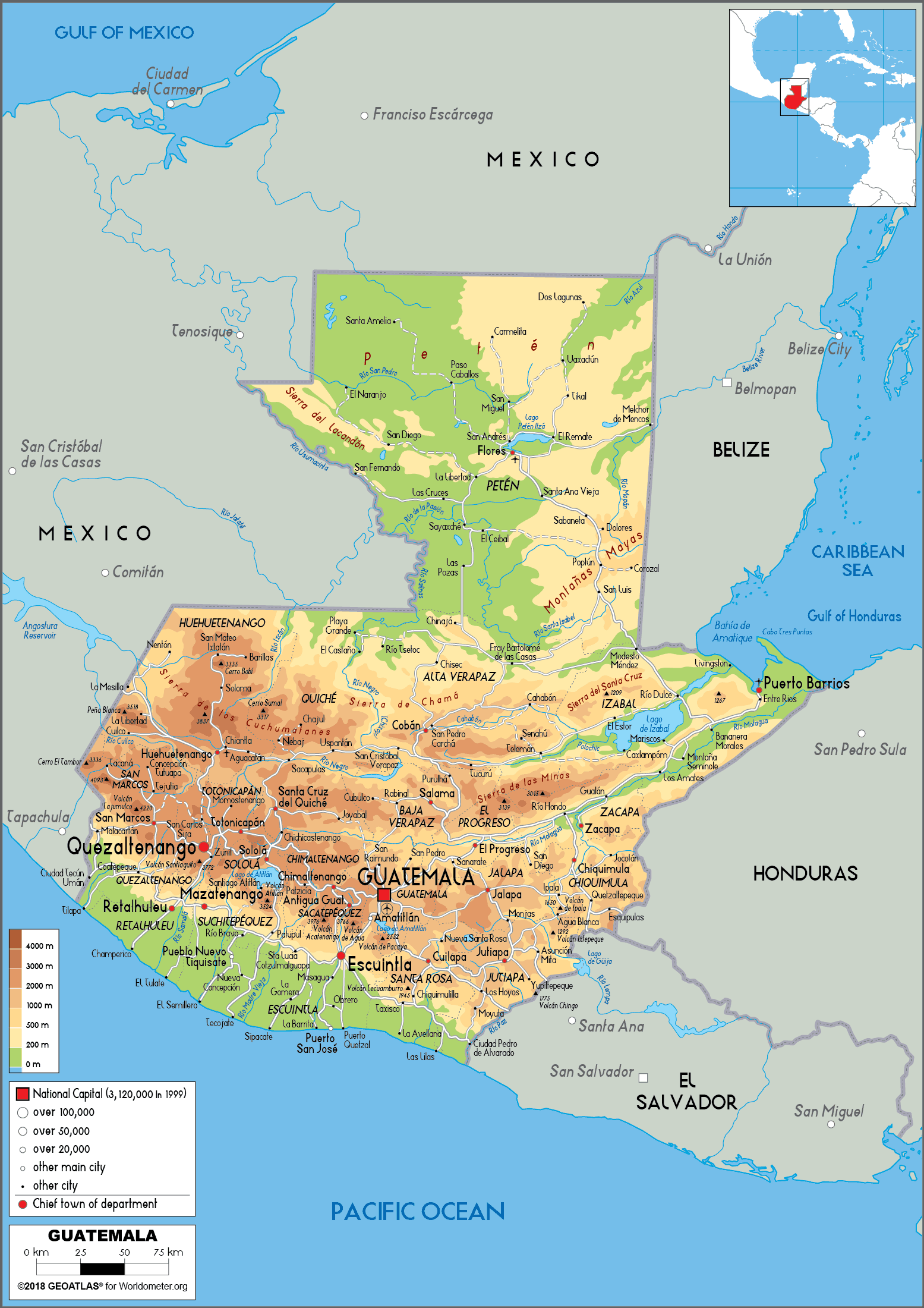 [Update] Bản đồ hành chính đất nước Guatemala (Guatemala Map) phóng to năm 2022 26