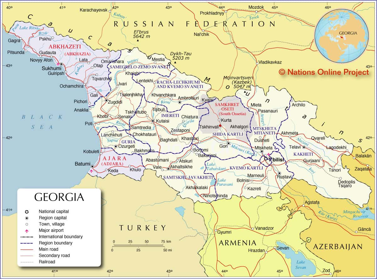 [Update] Bản đồ hành chính đất nước Gruzia (Georgia Map) phóng to năm 2022 15