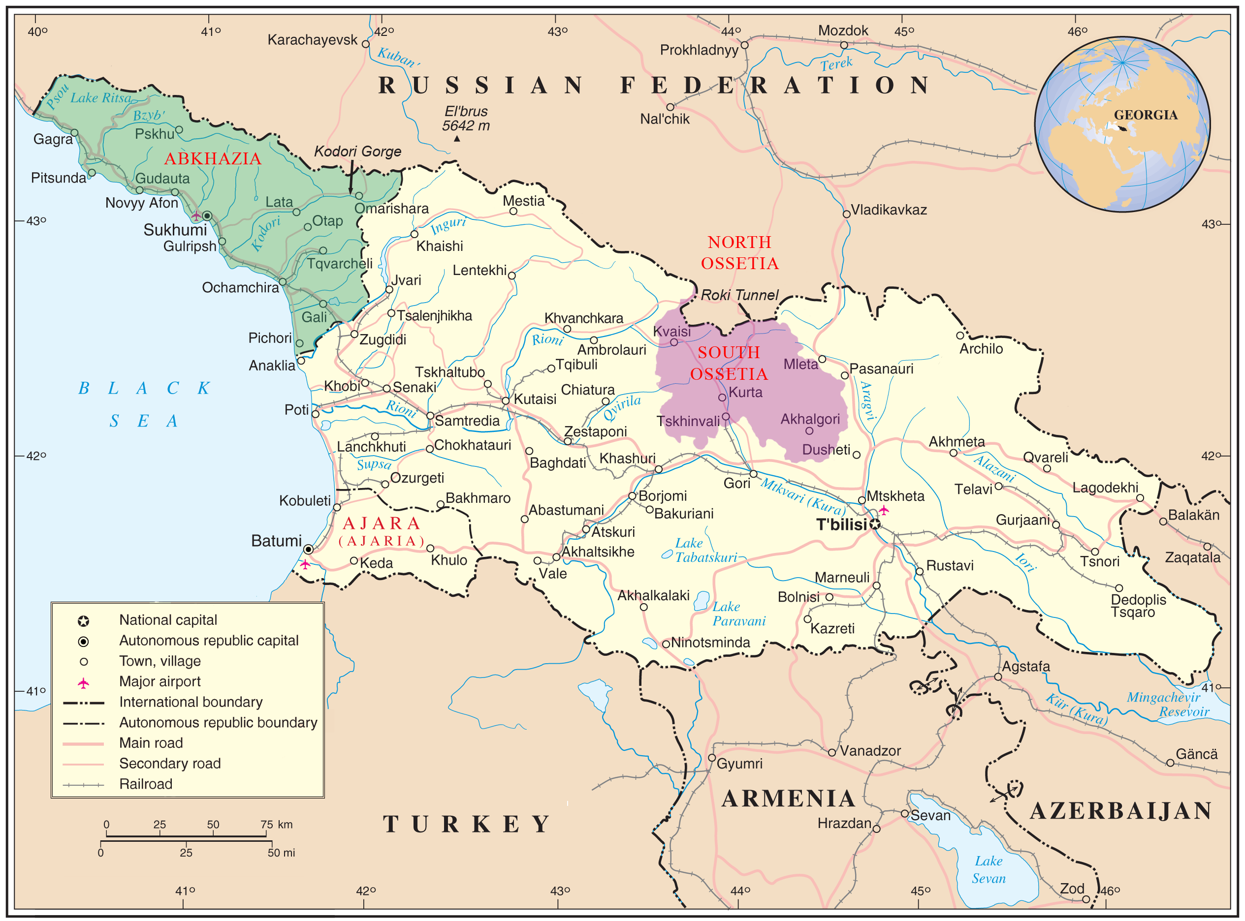 [Update] Bản đồ hành chính đất nước Gruzia (Georgia Map) phóng to năm 2022 27