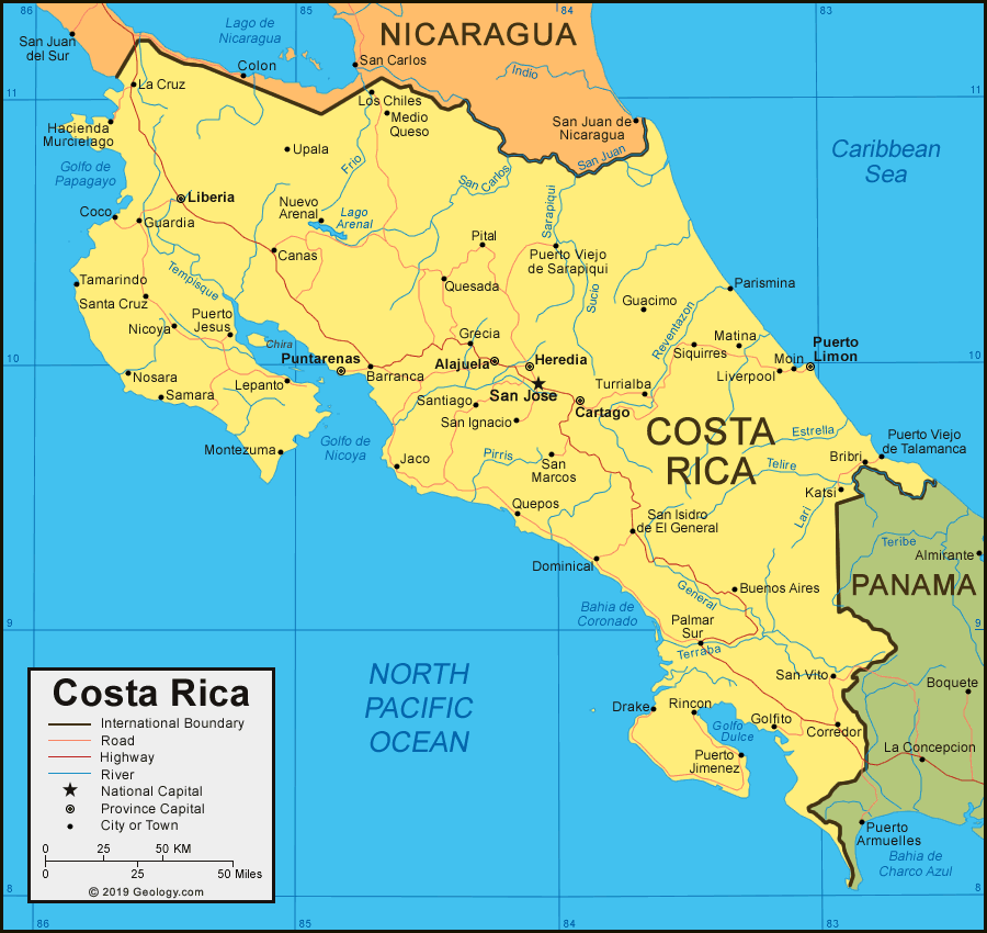[Update] Bản đồ hành chính đất nước Costa Rica (Costa Rica Map) phóng to năm 2022 15