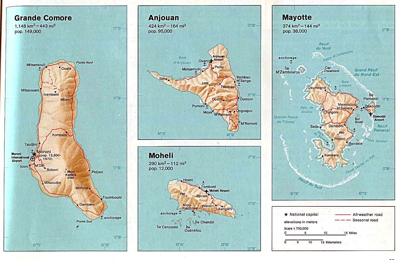 [Update] Bản đồ hành chính đất nước Comoros (Comoros Map) phóng to năm 2022 19