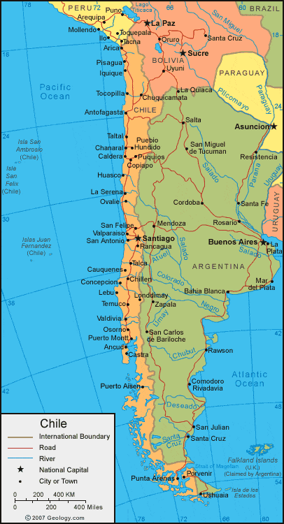 [Update] Bản đồ hành chính đất nước Chile (Chile Map) phóng to năm 2022 14