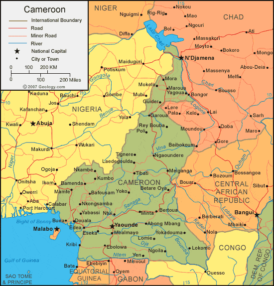 [Update] Bản đồ đất nước Cameroon (Cameroon Map) phóng to năm 2022 19