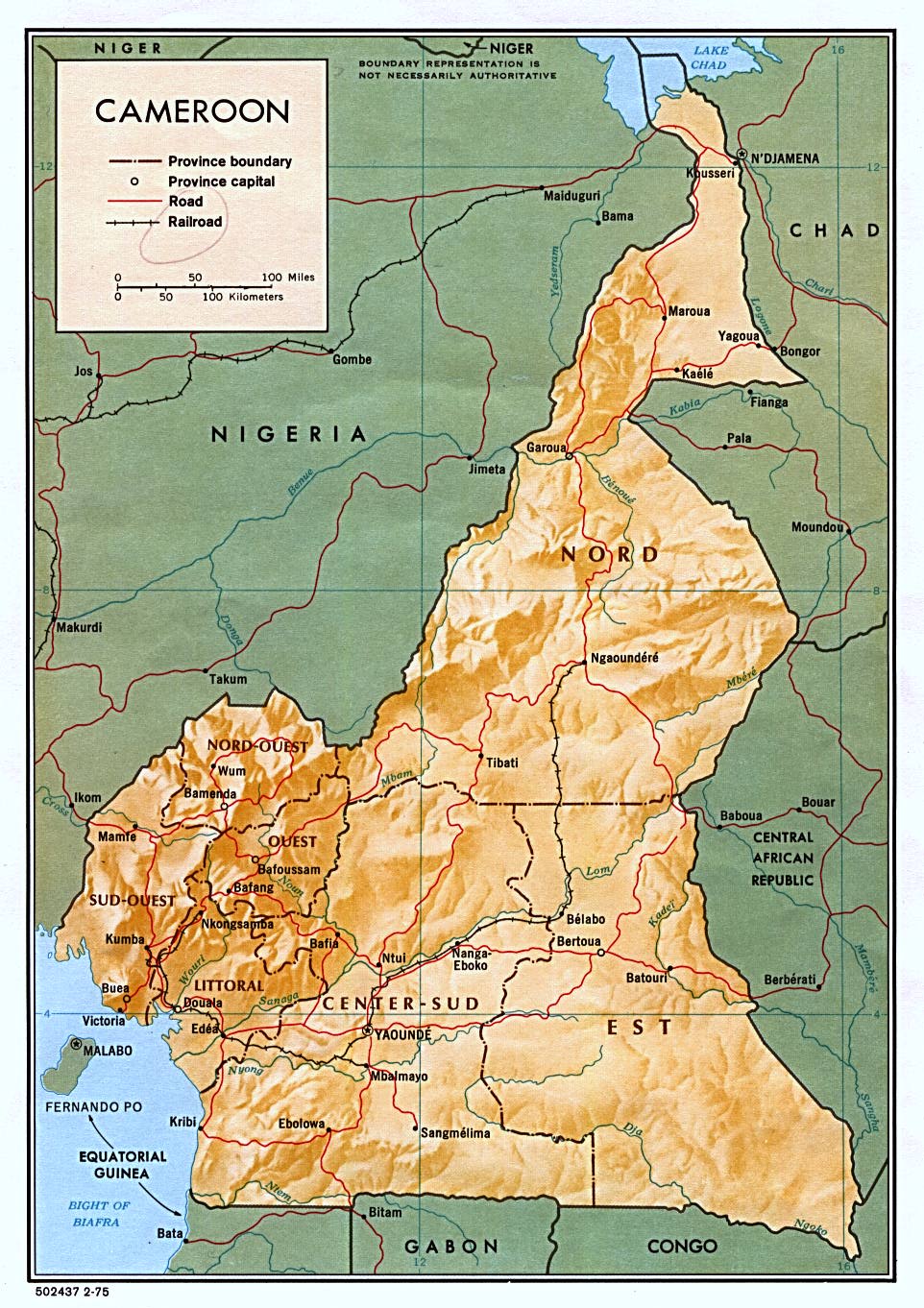 [Update] Bản đồ đất nước Cameroon (Cameroon Map) phóng to năm 2022 23