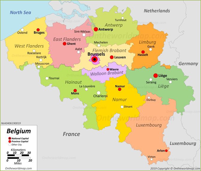 [Update] Bản đồ nước Bỉ (Belgium) khổ lớn phóng to năm 2022 5