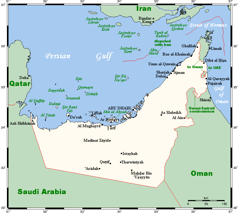 [Update] Bản đồ Tiểu Vương quốc Ả Rập Thống nhất (United Arab Emirates Map) năm 2022 14