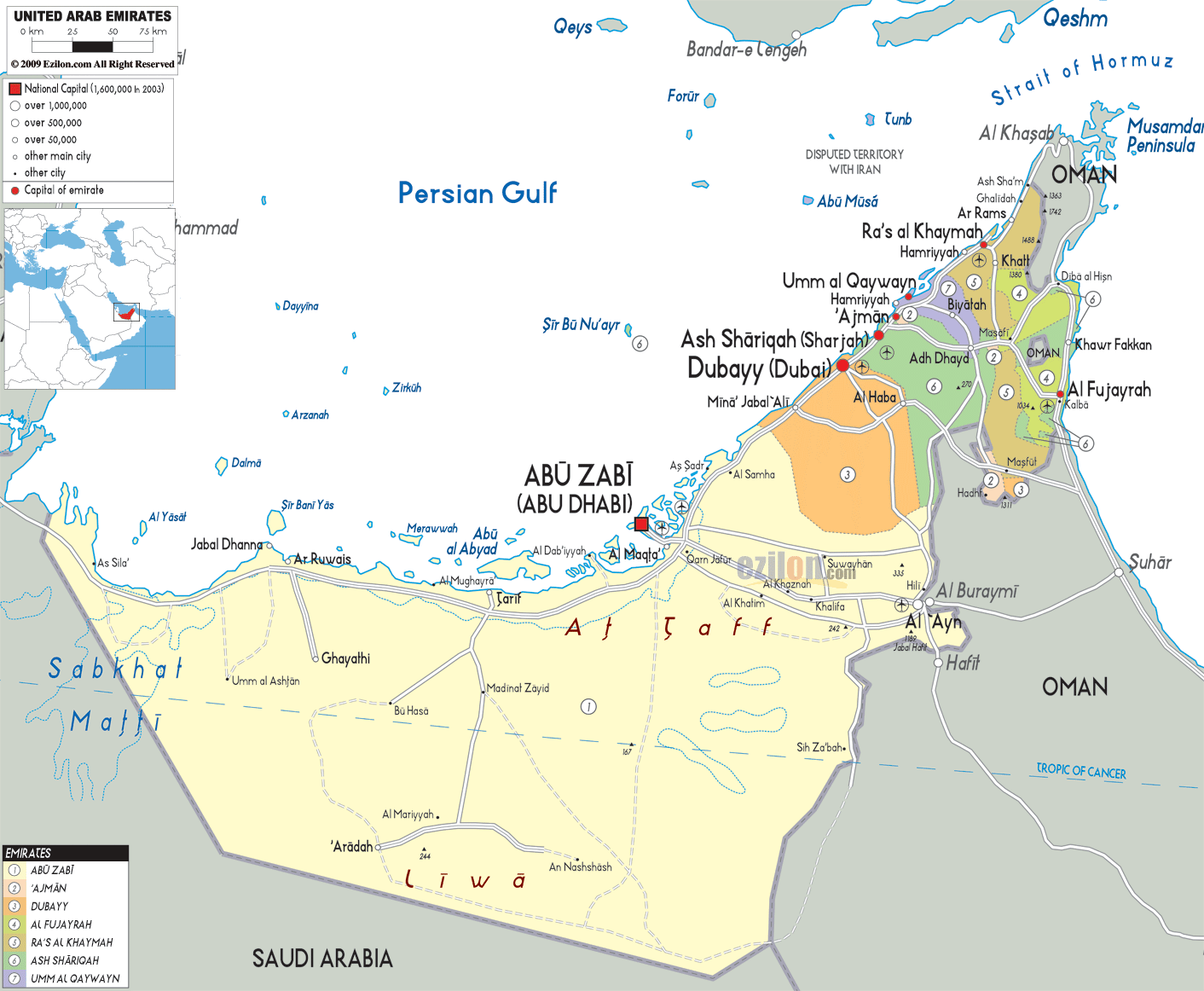 [Update] Bản đồ Tiểu Vương quốc Ả Rập Thống nhất (United Arab Emirates Map) năm 2022 15