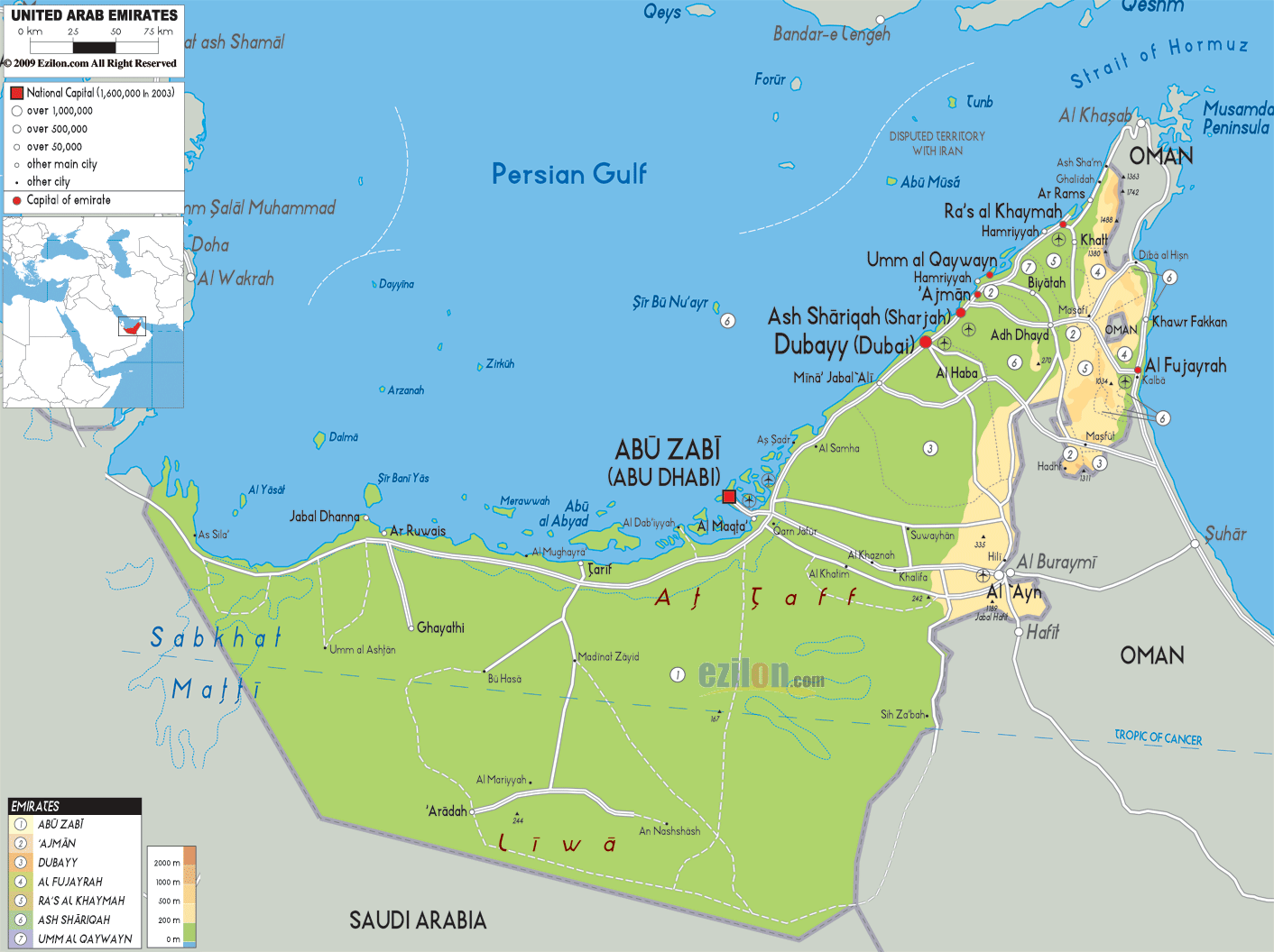 [Update] Bản đồ Tiểu Vương quốc Ả Rập Thống nhất (United Arab Emirates Map) năm 2022 16