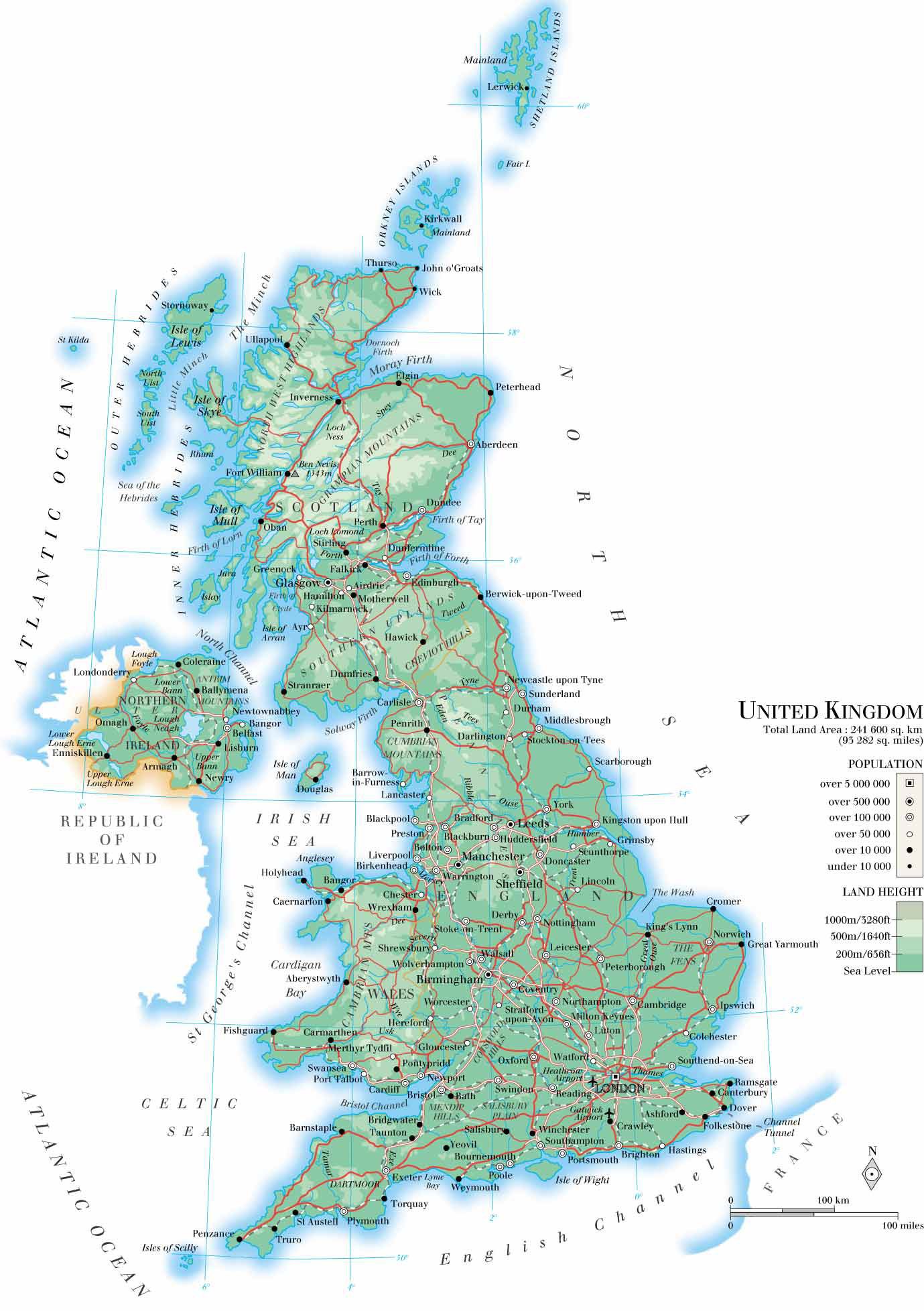 [Update] Bản đồ hành chính đất nước Vương quốc Anh và Bắc Ireland khổ lớn năm 2022 17