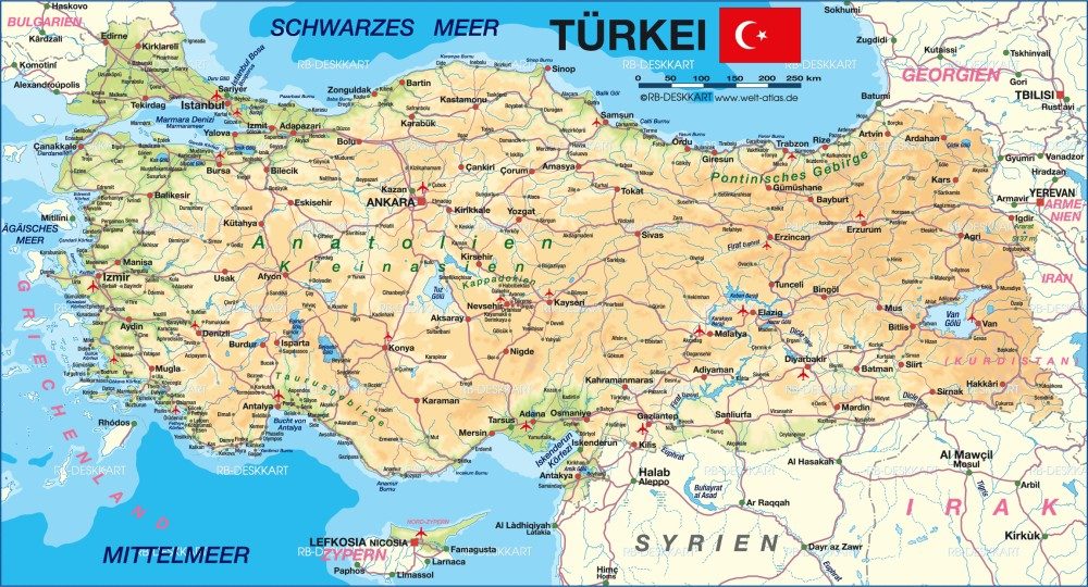 [Update] Bản đồ đất nước Thổ Nhĩ Kỳ khổ lớn phóng to năm 2022 8