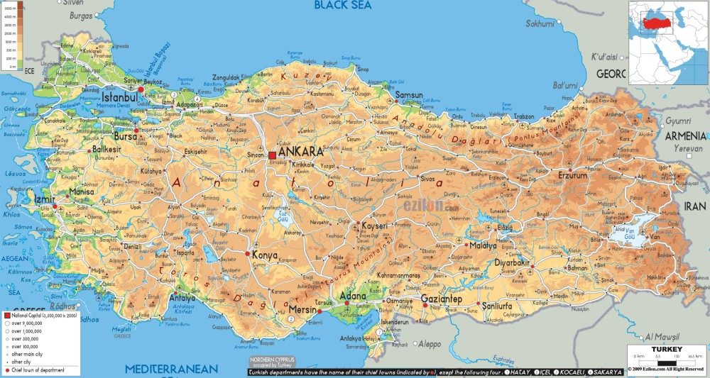 [Update] Bản đồ đất nước Thổ Nhĩ Kỳ khổ lớn phóng to năm 2022 11