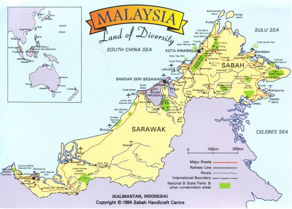 [Update] Bản đồ đất nước Malaysia (Ma-lai-xi-a) khổ lớn năm 2022 16