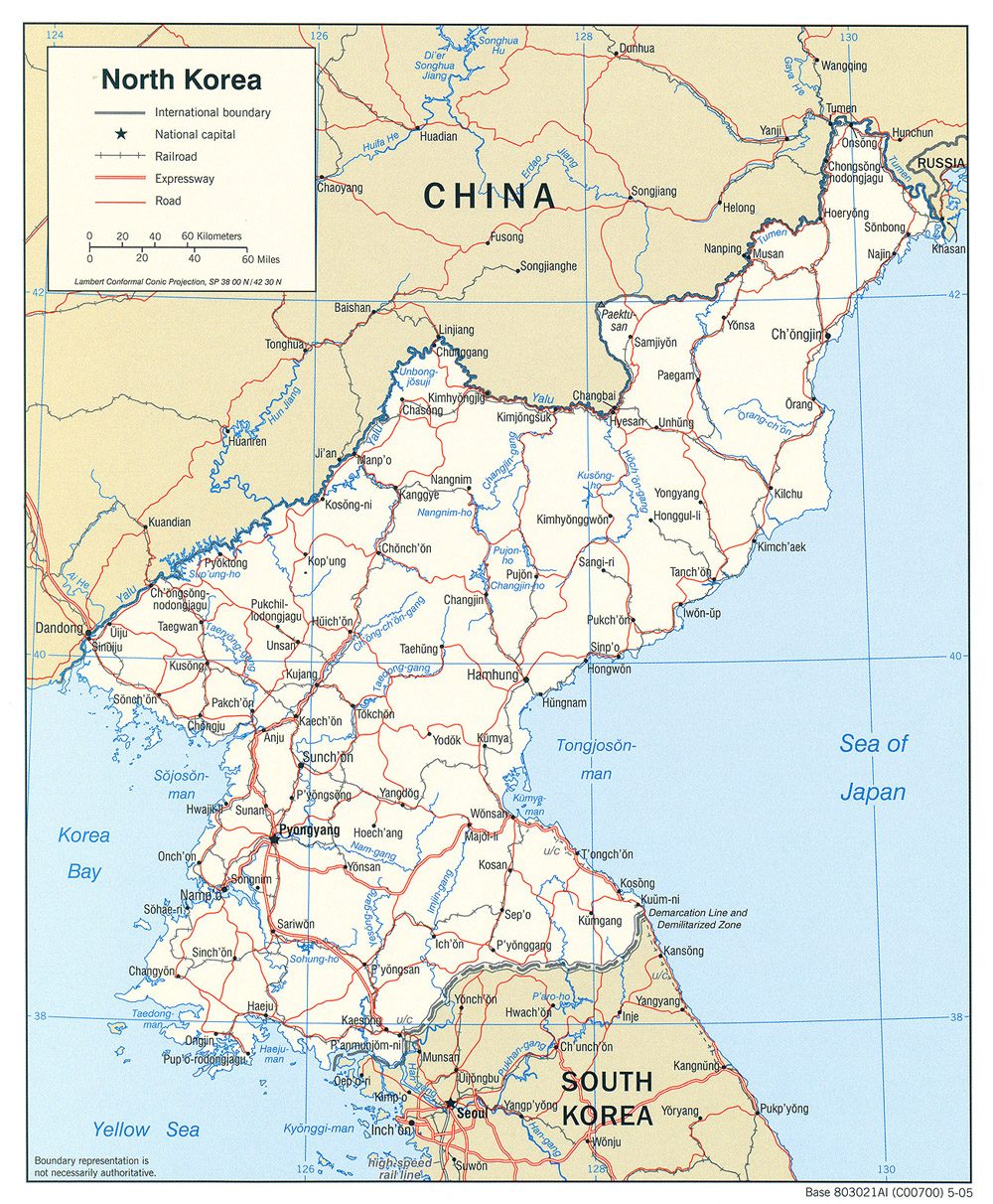 [Update] Bản đồ đất nước Triều Tiên (North Korea) khổ lớn năm 2022 13