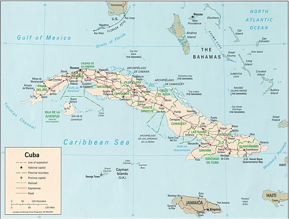 [Update] Bản đồ đất nước Cuba khổ lớn phóng to năm 2022 7