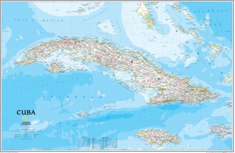 [Update] Bản đồ đất nước Cuba khổ lớn phóng to năm 2022 10