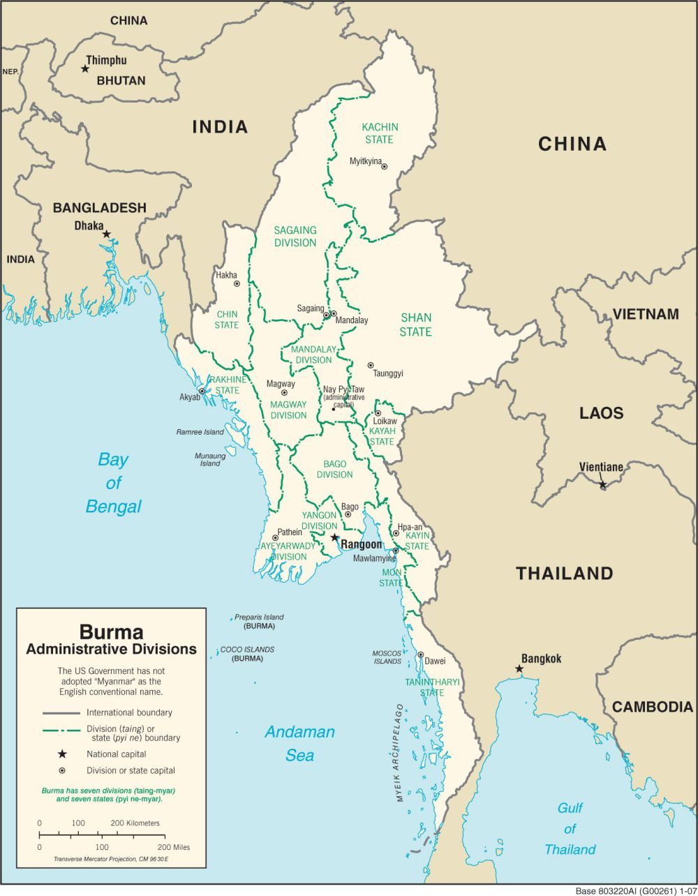 [Update] Bản đồ đất nước Myanmar khổ lớn phóng to năm 2022 11