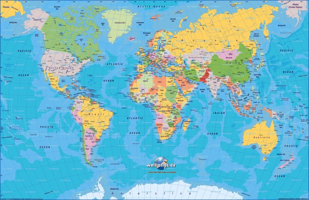 Bản đồ Thế Giới khổ lớn 3D phóng to mới nhất 47