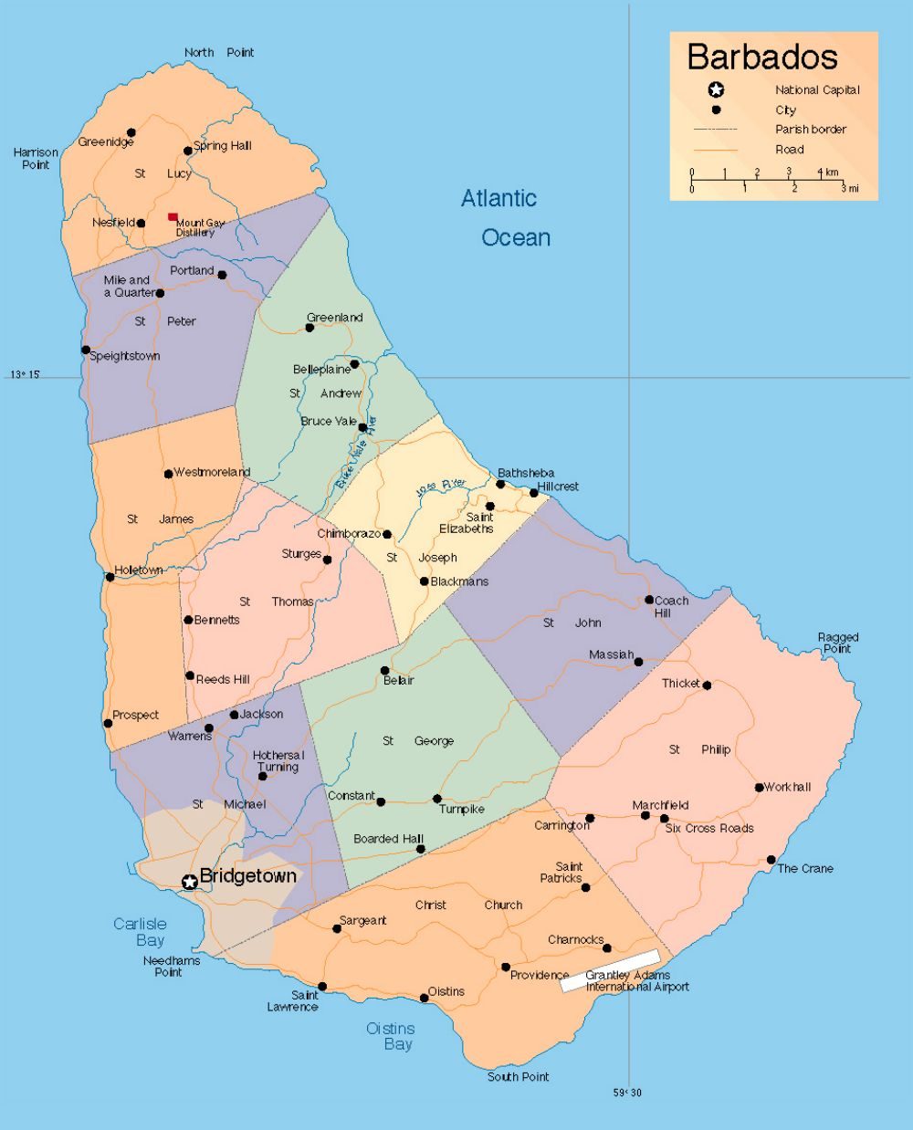 [Update] Bản đồ hành chính đất nước Barbados (Barbados Map) phóng to năm 2022 17