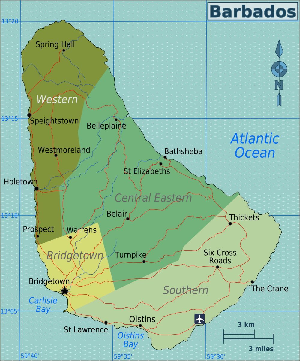 [Update] Bản đồ hành chính đất nước Barbados (Barbados Map) phóng to năm 2022 18