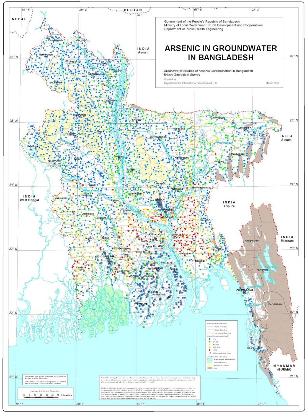 [Update] Bản đồ hành chính đất nước Bangladesh (Bangladesh Map) phóng to năm [hienthinam] 20