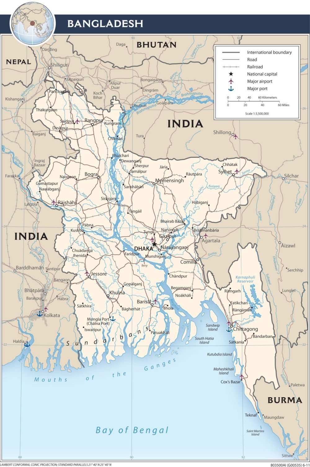 [Update] Bản đồ hành chính đất nước Bangladesh (Bangladesh Map) phóng to năm [hienthinam] 17