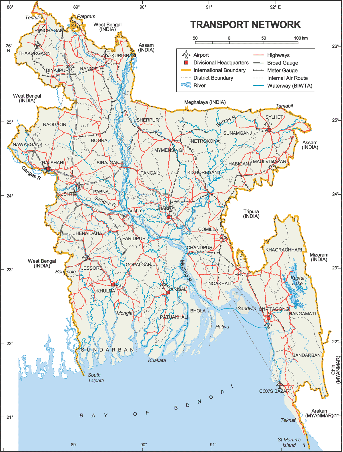 [Update] Bản đồ hành chính đất nước Bangladesh (Bangladesh Map) phóng to năm [hienthinam] 22