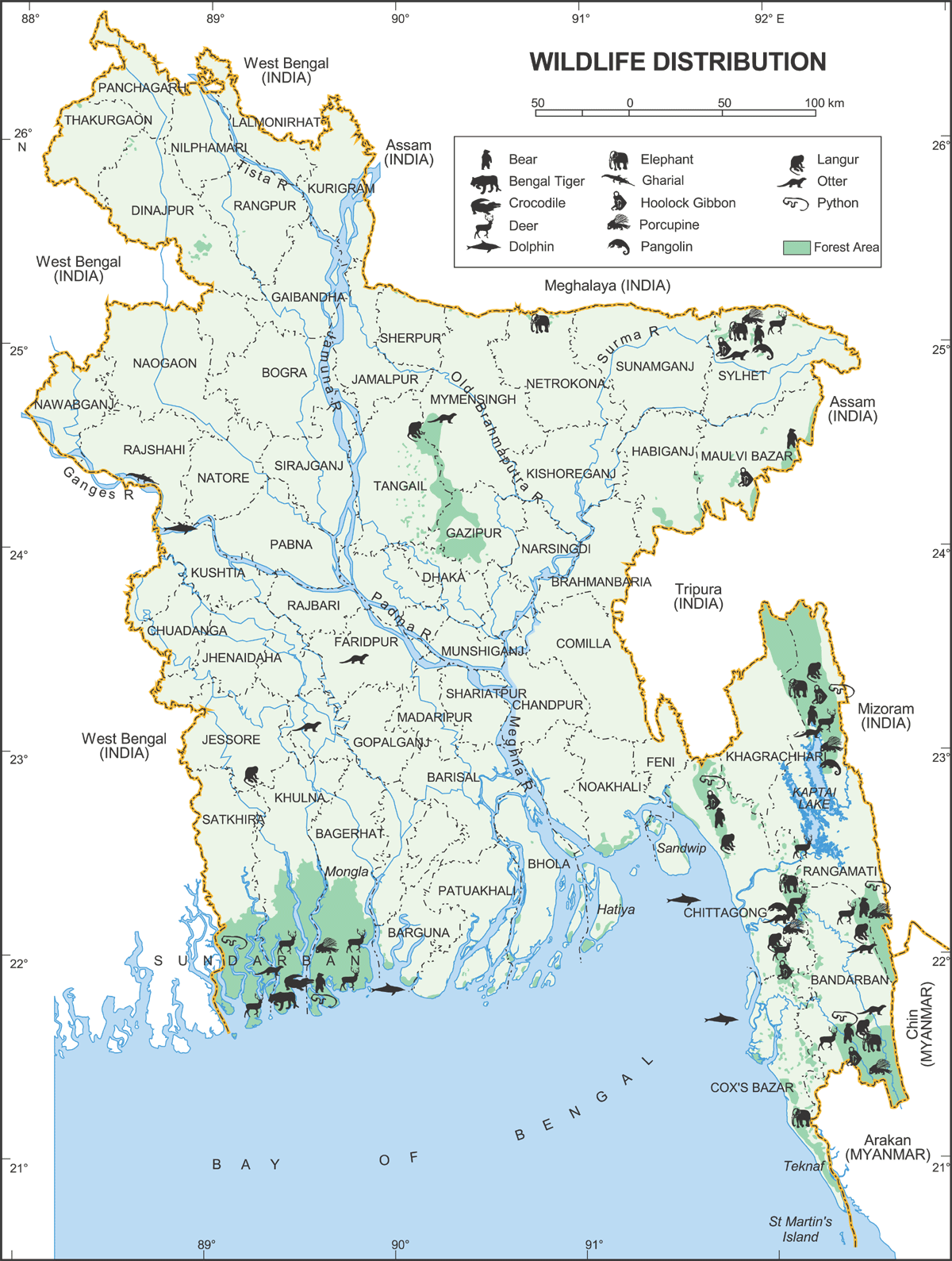 [Update] Bản đồ hành chính đất nước Bangladesh (Bangladesh Map) phóng to năm [hienthinam] 24