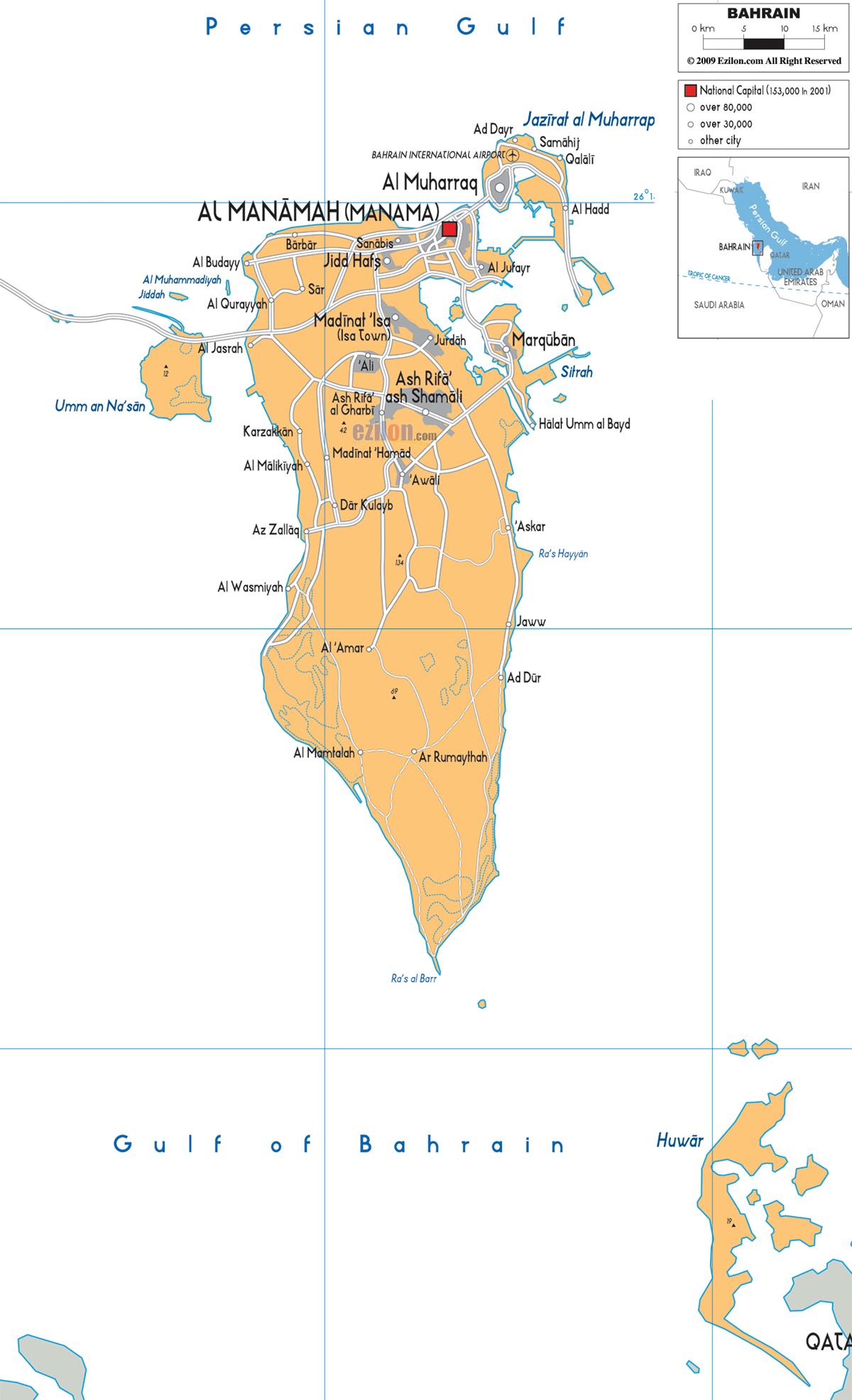 [Update] Bản đồ hành chính đất nước Bahrain (Bahrain Map) phóng to năm 2022 29