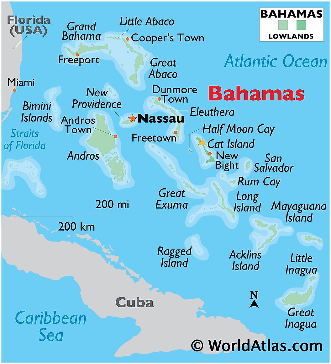 [Update] Bản đồ hành chính đất nước The Bahamas (The Bahamas Map) năm [hienthinam] 19