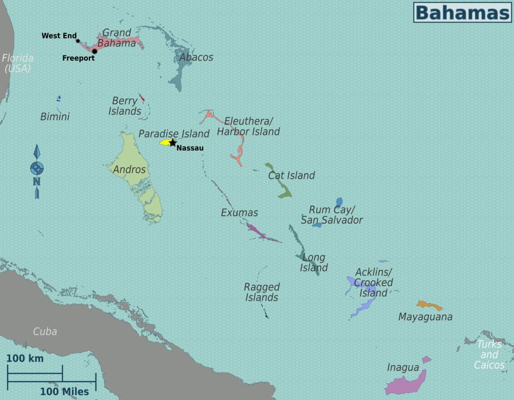 [Update] Bản đồ hành chính đất nước The Bahamas (The Bahamas Map) năm [hienthinam] 15