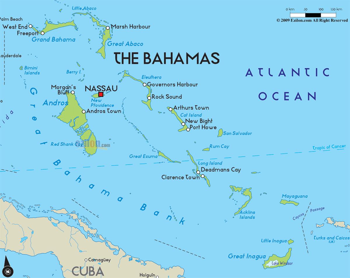 [Update] Bản đồ hành chính đất nước The Bahamas (The Bahamas Map) năm [hienthinam] 20