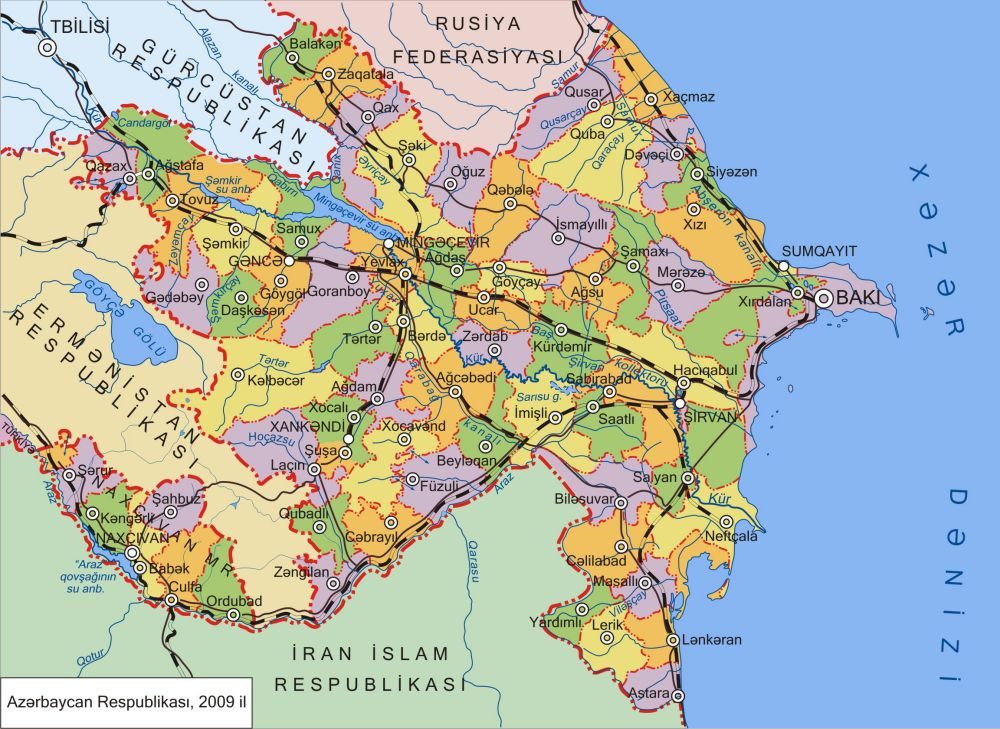 [Update] Bản đồ hành chính đất nước Azerbaijan (Azerbaijan Map) phóng to năm 2022 24