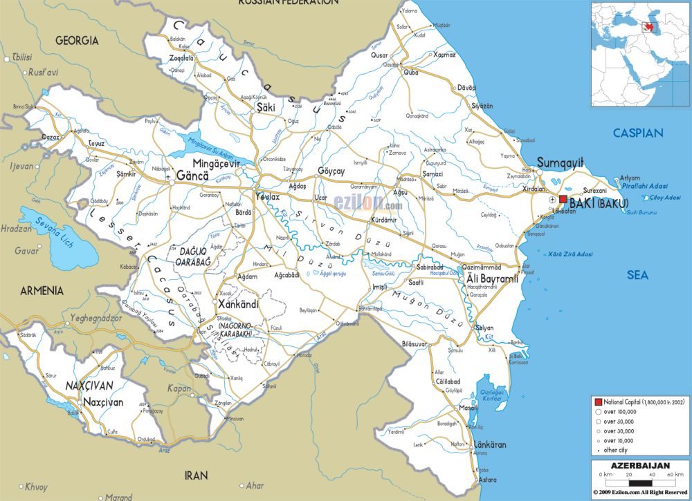 [Update] Bản đồ hành chính đất nước Azerbaijan (Azerbaijan Map) phóng to năm 2022 21