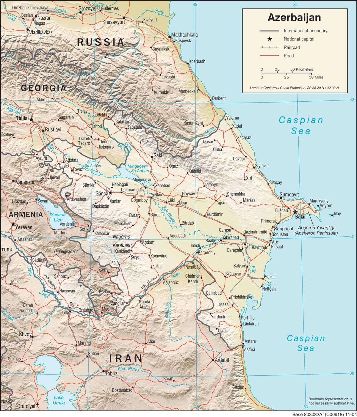 [Update] Bản đồ hành chính đất nước Azerbaijan (Azerbaijan Map) phóng to năm 2022 18
