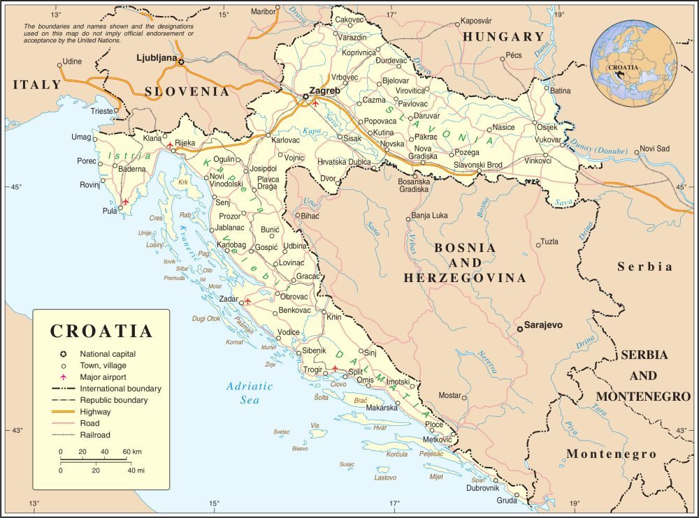[Update] Bản đồ đất nước Croatia (Croatia Map) phóng to năm 2022 16
