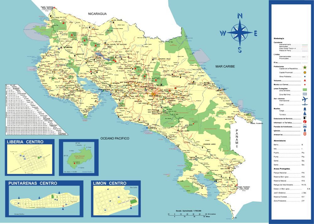 [Update] Bản đồ hành chính đất nước Costa Rica (Costa Rica Map) phóng to năm 2022 21