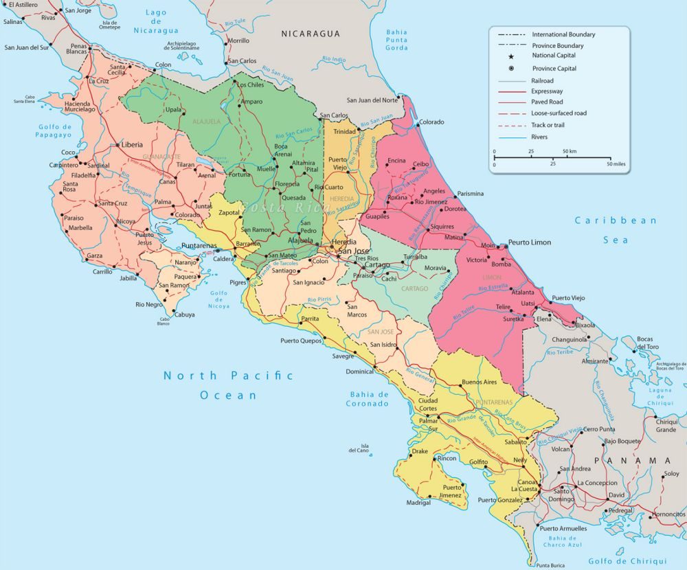 [Update] Bản đồ hành chính đất nước Costa Rica (Costa Rica Map) phóng to năm 2022 16