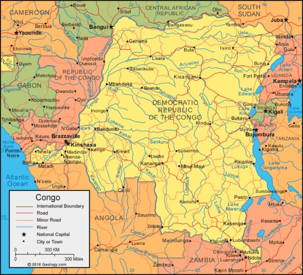 [Update] Bản đồ hành chính đất nước Congo (Congo Map) phóng to năm 2022 21