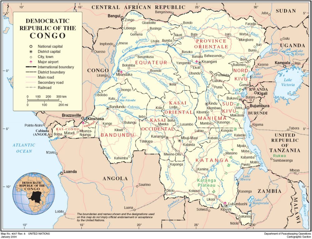 [Update] Bản đồ hành chính đất nước Congo (Congo Map) phóng to năm 2022 20