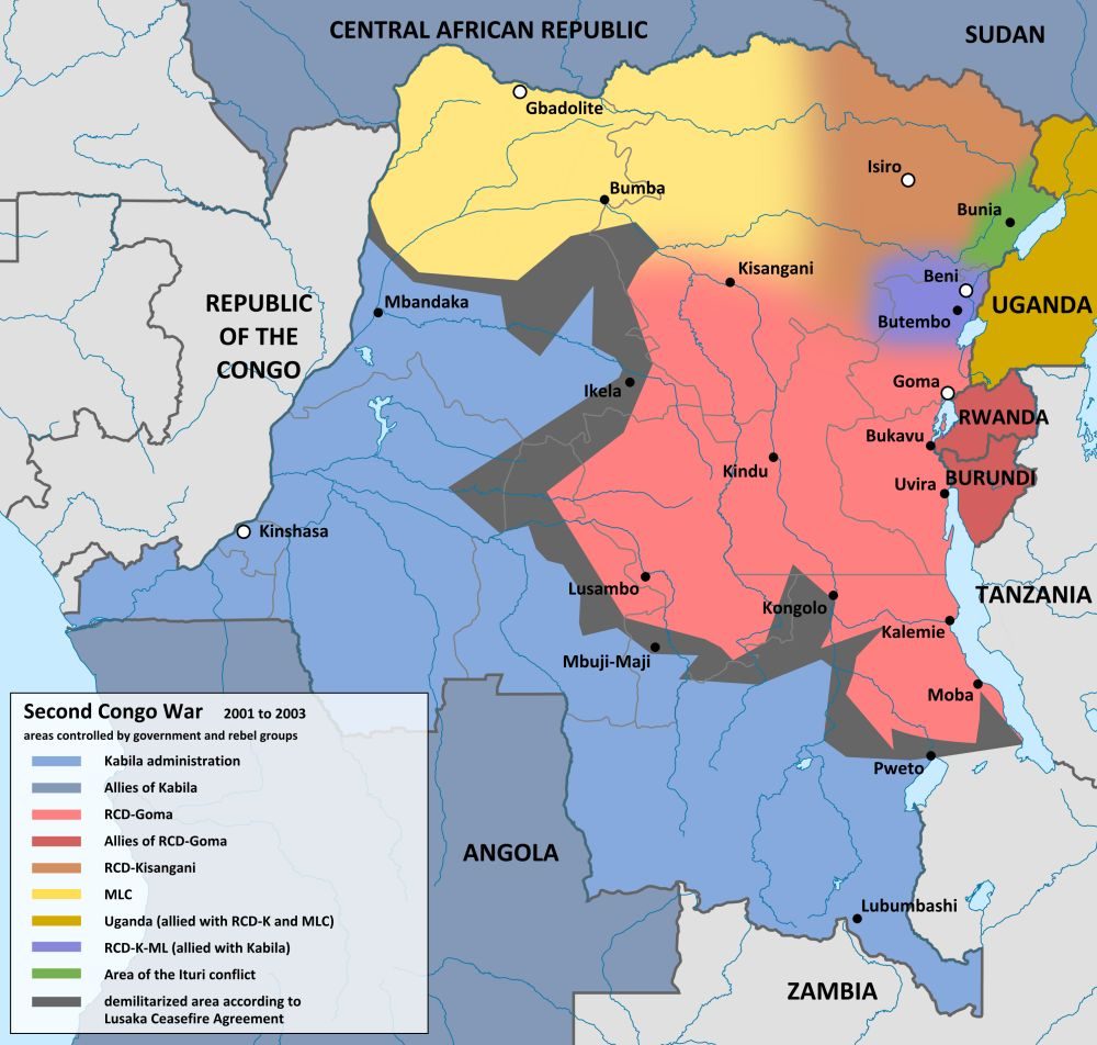 [Update] Bản đồ hành chính đất nước Congo (Congo Map) phóng to năm 2022 23