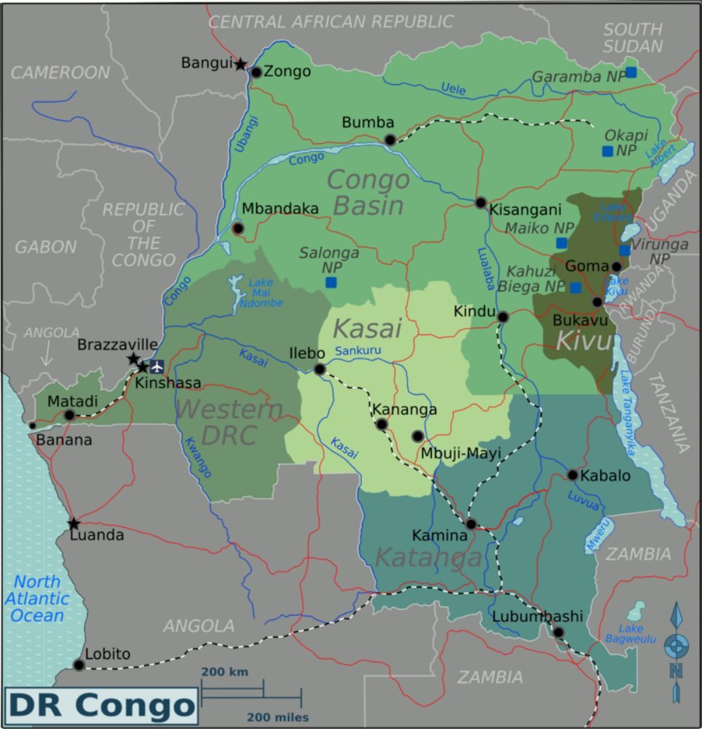 [Update] Bản đồ hành chính đất nước Congo (Congo Map) phóng to năm 2022 17