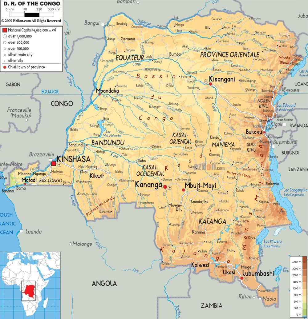 [Update] Bản đồ hành chính đất nước Congo (Congo Map) phóng to năm 2022 19