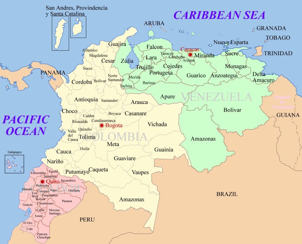 [Update] Bản đồ hành chính đất nước Colombia (Colombia Map) phóng to năm [hienthinam] 21