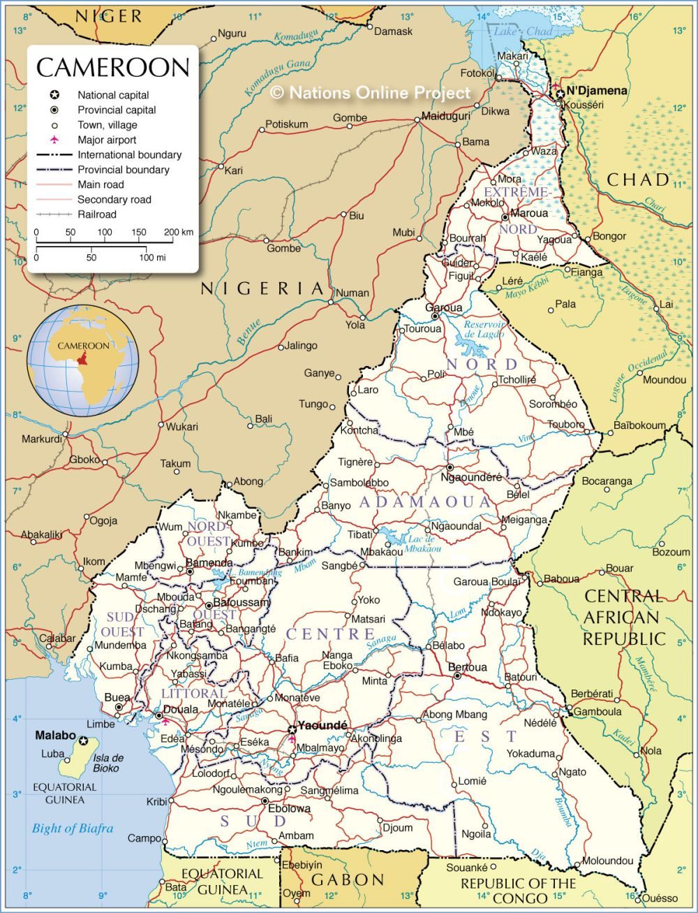 [Update] Bản đồ đất nước Cameroon (Cameroon Map) phóng to năm 2022 28