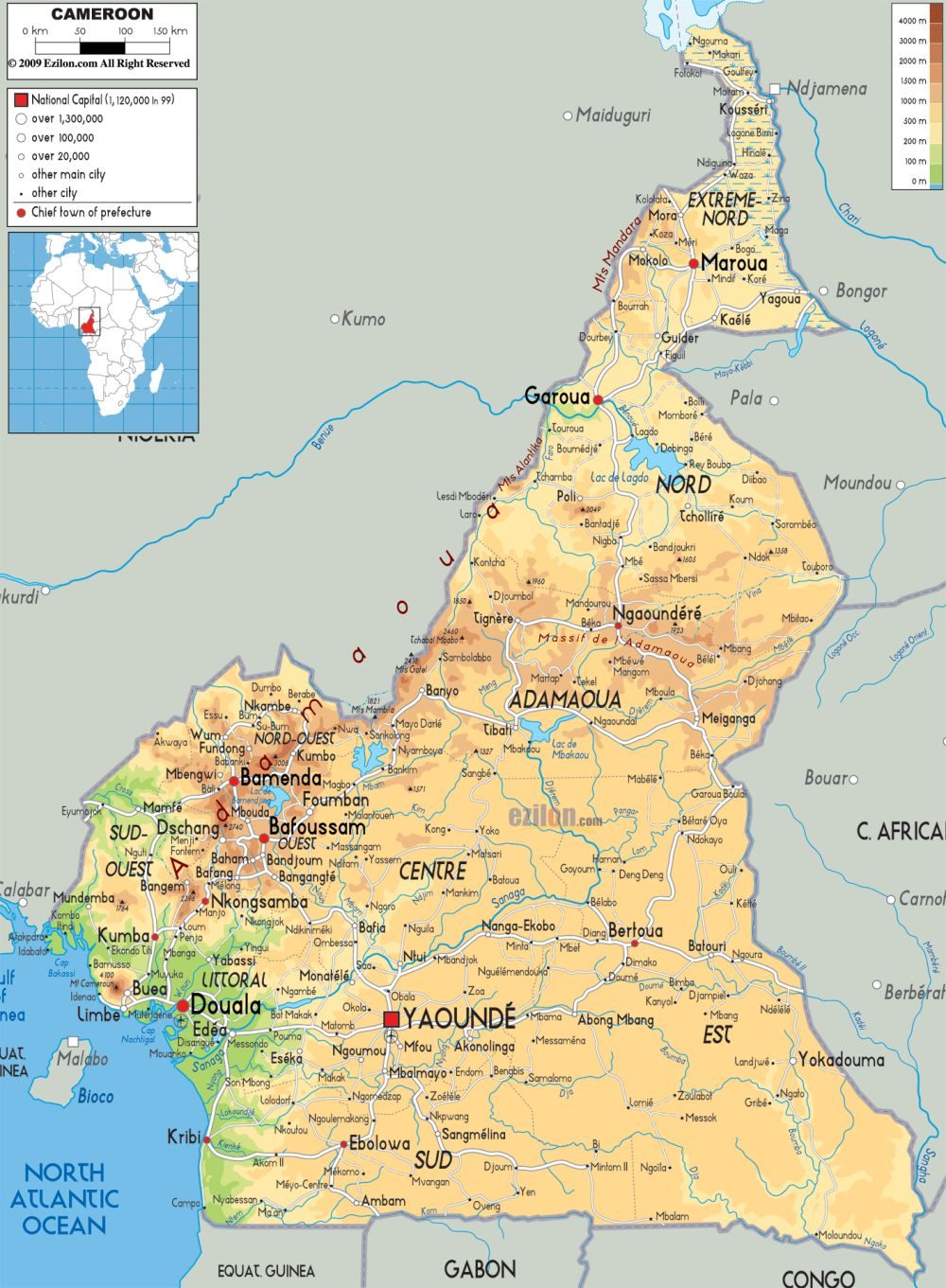 [Update] Bản đồ đất nước Cameroon (Cameroon Map) phóng to năm 2022 27